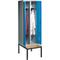 Garment locker with doors opening towards each other H1850 X D500 mm